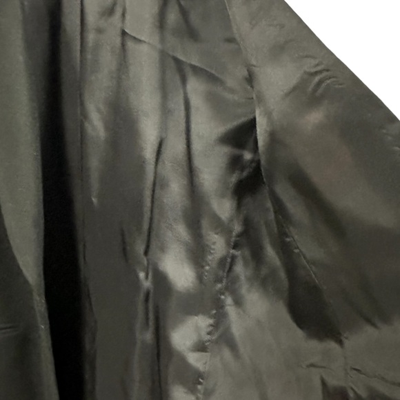 Savannah Vintage 80s Pure New Wool Black One Button Blazer Made in USA Womens 12 - Picture 4 of 7